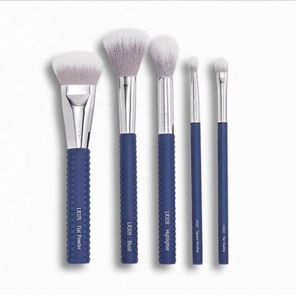 Laruce Beauty Cheek & Eyes Brush Set in Denim Blue - Picture 2 of 2